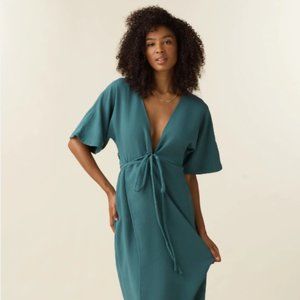 Vetta Small NWT Convertible Wrap Tie Dress in Ocean